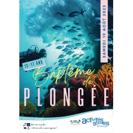 Baptême de plongée - 12/17 ans - Samedi 19 aout