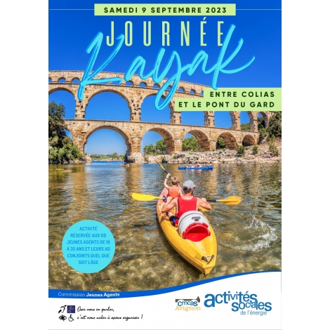 Journée kayak - 18/35 ans - Samedi 09 septembre