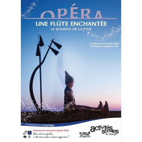 Opéra Une flûte enchantée, le souffle de la paix - dimanche 21 janvier 2024