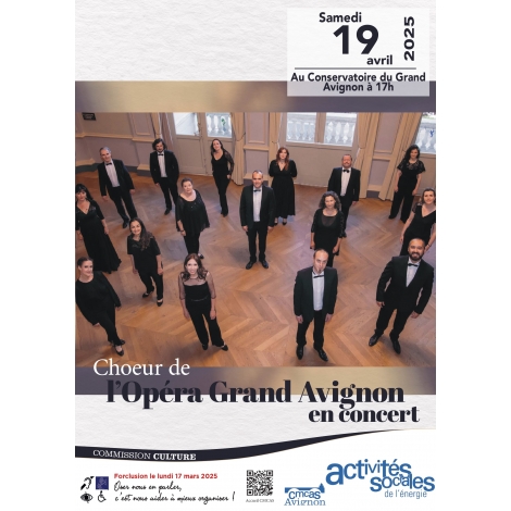 Le Choeur de l'Opéra Grand Avignon en concert - Samedi 19 avril 2025