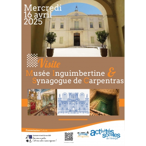 Visite musée Inguimbertine et synagogue de Carpentras - mercredi 16 avril 2025