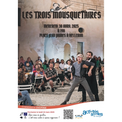 Théâtre Les trois mousquetaires - Mercredi 30 avril 2025