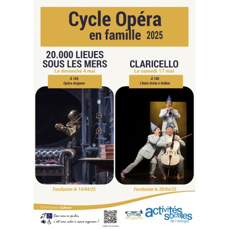 Cycle Opéra en famille - Spectacle 20.000 lieues sous les mers - Dimanche 4 mai 2025