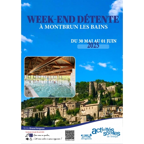 Week-end détente à Montbrun les Bains - 30 mai au 1er juin 2025