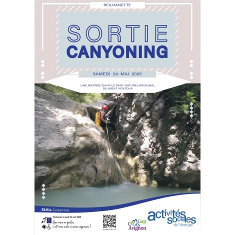 Sortie canyoning - Samedi 24 mai 2025