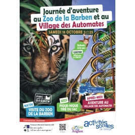 Journée d'aventure au Zoo de la Barben et au Village des Automates - Commission Jeunesse