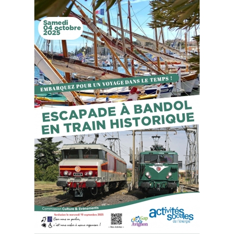 Escapade à Bandol en train historique - Samedi 04 octobre 2025