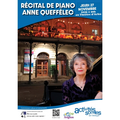 Récital de piano Anne Queffélec - Commission Culture Evènements
