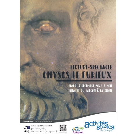 Lecture-spectacle Onysos le furieux - Commission Culture et Evènements