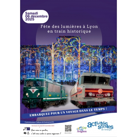 Fête des Lumières en train historique - Commission Culture et Evènements