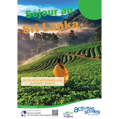 Séjour au Sri Lanka (acompte) - Commission Voyages