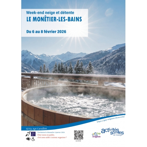 Week-end neige et détente Monêtier les Bains - SLVie Apt Cavaillon