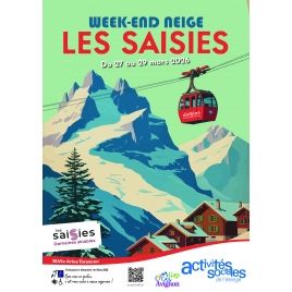 Week end neige Les Saisies - 27 au 29 mars 2026 SLVie Arles T