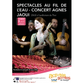 SPECTACLES AU FIL DE L'EAU - CONCERT AGNES JAOUI