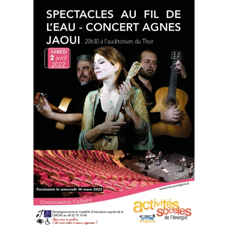 SPECTACLES AU FIL DE L'EAU - CONCERT AGNES JAOUI
