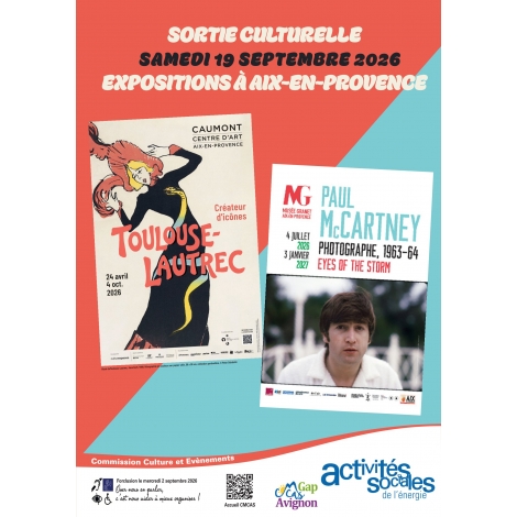 Expositions Toulouse Lautrec et Paul Mc Cartney photographe - Commission Culture et Evènements