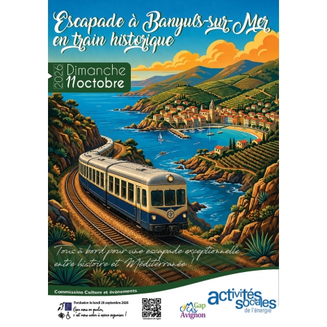 Escapade à Banyuls-sur-Mer en train historique - Commission Culture et Evènements