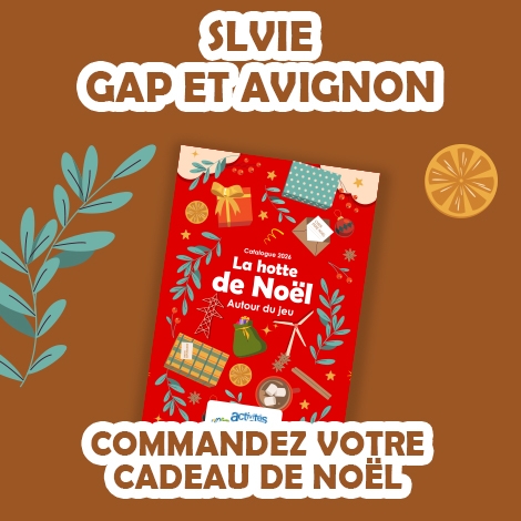 CADEAUX DE NOEL 2026 : Catalogue Autour du jeu - Les SLVie Gap Avignon - Commission jeunesse