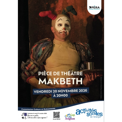 Pièce de théâtre Makbeth à Avignon - Commission Culture et Evènements