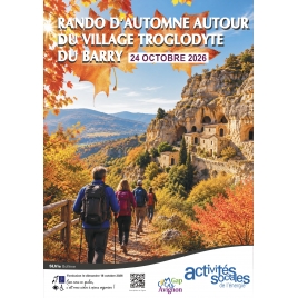 Rando d'automne autour du village troglodyte du Barry - SLVie de Bollène